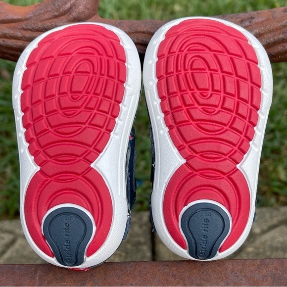 STRIDE Rite Soft Motion Cameron Sneakers In Navy Size 3W - Picture 7 of 12